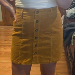 NWT mustard yellow skirt